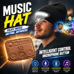 M1-BTD3 Rechargeable LED Light Beanie Hat – 1200lm Super Bright Headlamp Cap with Bluetooth 5.4 Wireless Music Headset & 3 Lighting Modes