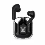 Ultrapods Pro Transparent True Wireless Earbuds – Bluetooth 5.3 TWS with Smart LED Display, ANC Noise Cancellation & IPX4 Waterproof