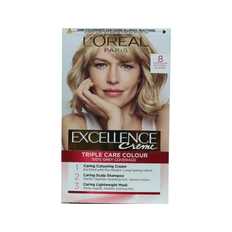 L'Oreal Excellence Creme Triple Care Colour - 8 Natural Blonde (Belgium)