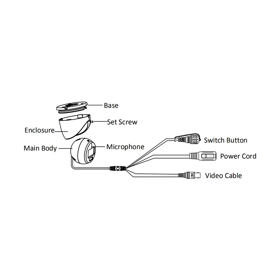Hikvision DS-2CE70KF0T-MFS (2.8mm) 3K ColorVu Audio Turret CC Camera