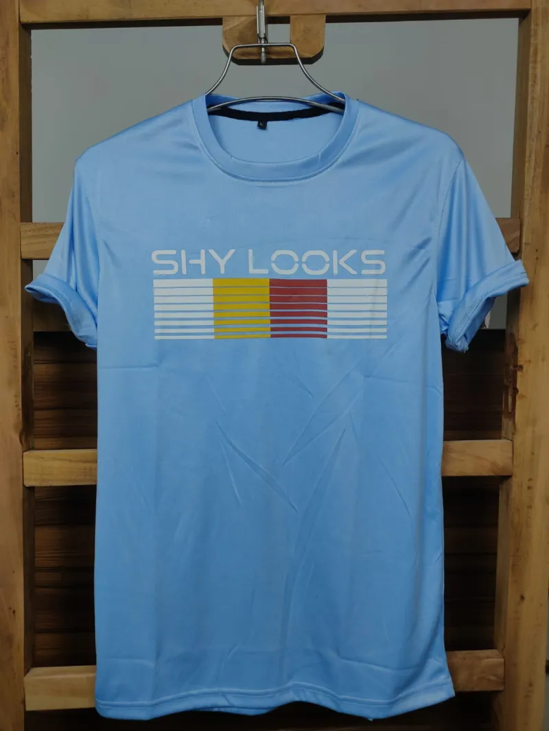 Men's Striped T-Shirt with All-Over Rubber Print, 160-170 GSM