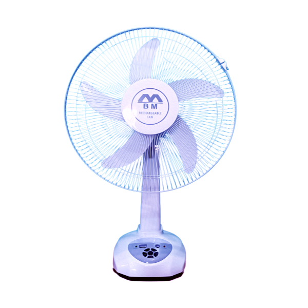BM Rechargeable Table Fan 16 Inch USB Charger