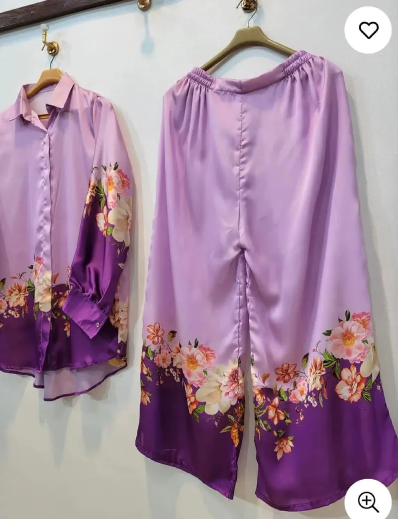 Silk Digital Print Two Piece, 35/36 Inch Kameez, 4 Colours