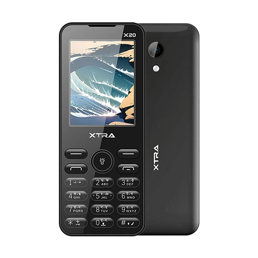 Xtra X20 Black Feature Phone (Dual Sim)