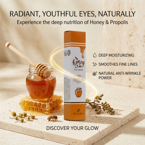 3W Clinic Honey Whitening Anti-Wrinkle Eye Cream 40ml (Korea)
