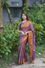 Kanjivaram Silk Saree, 12 Haath, Separate Blouse Piece, 5 Colours