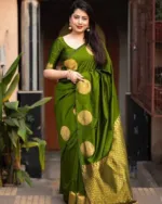 Silk Saree with Afsan Screen Print and Blouse Piece, 6 Colours