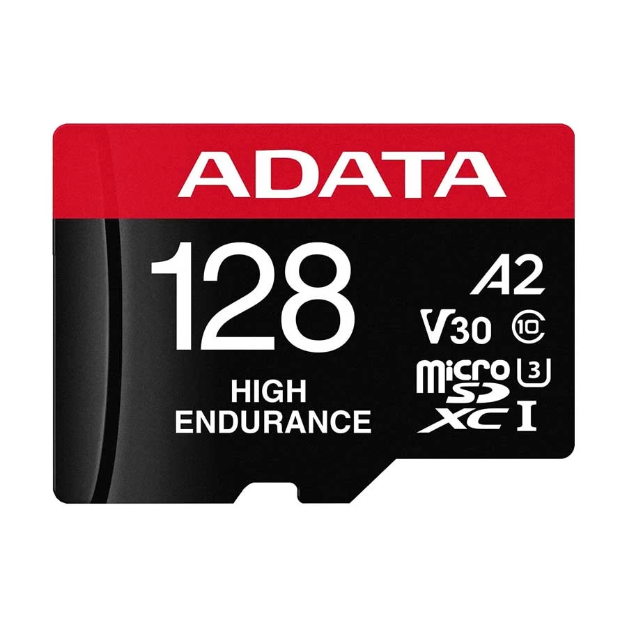 ADATA High Endurance 128GB MicroSDXC UHS-I V30 A2 Card with Adapter