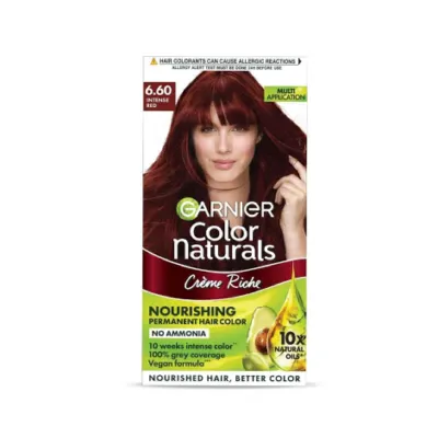 Garnier Color Naturals Creme Riche Nourishing Permanent Hair Color - 6.60 Intense Red (India)