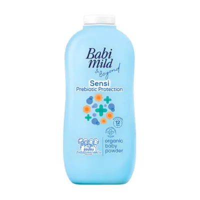 Babi Mild Sensi Prebiotic Protection Organic Natural Baby Powder 350g (Thailand)