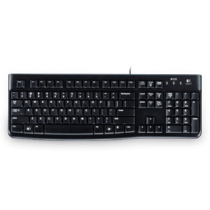 Logitech K120 USB Keyboard English Black
