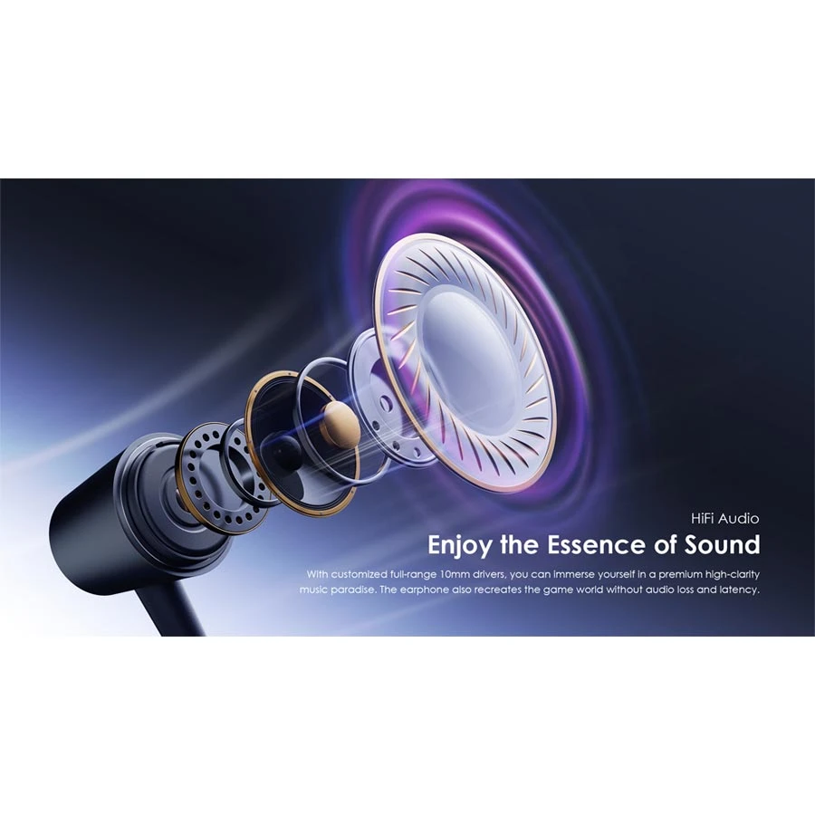 Oraimo TRUMPET 3 In-ear Wired Black Earphone
