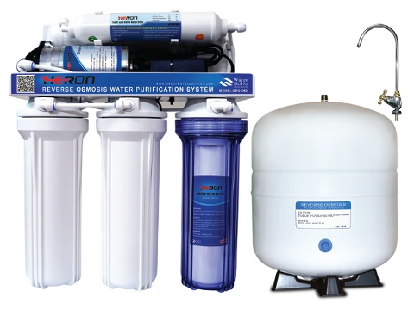 Water Purifier (RO) + Mineral Purification System Heron Gold GRO-075, 6 Stage 3.2GL Metal Tank.