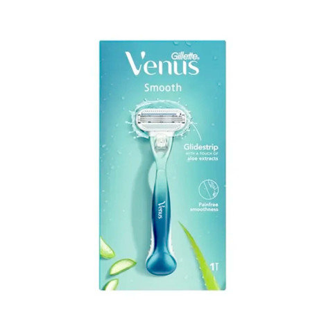 Gillette Venus Smooth Glidestrip Aloe Extracts Razor For Women (India)