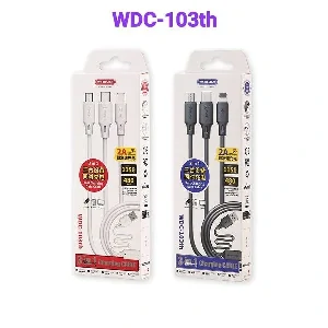 WK WDC-103th 3 In 1 Micro Lightning Type C 2A Max Fast Charging USB Cable