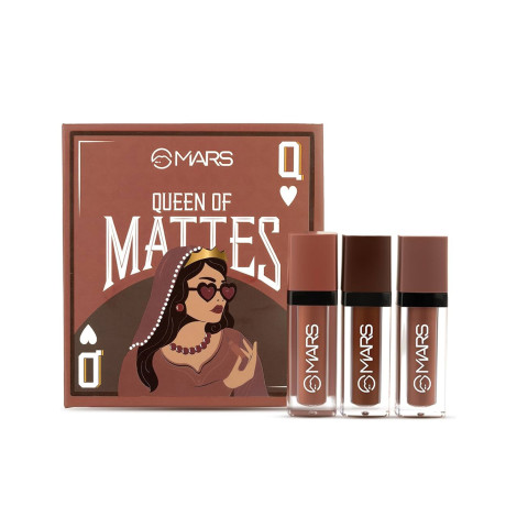 Mars Queen Of Mattes Lipstick Set- 04 Browns (India)