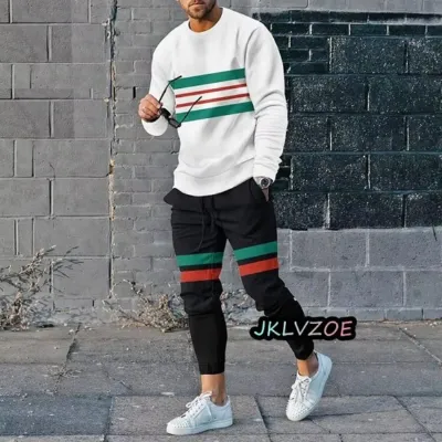 Men's Mesh Jersey Long Sleeve Tee and Trouser Set, 5 Colours