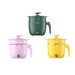 Mini Multi-functional Double Layer Electric Cooking Pot 1.5L – Random Color