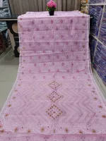 Skin Print Half Silk Saree, Saree Only, 6 Colours