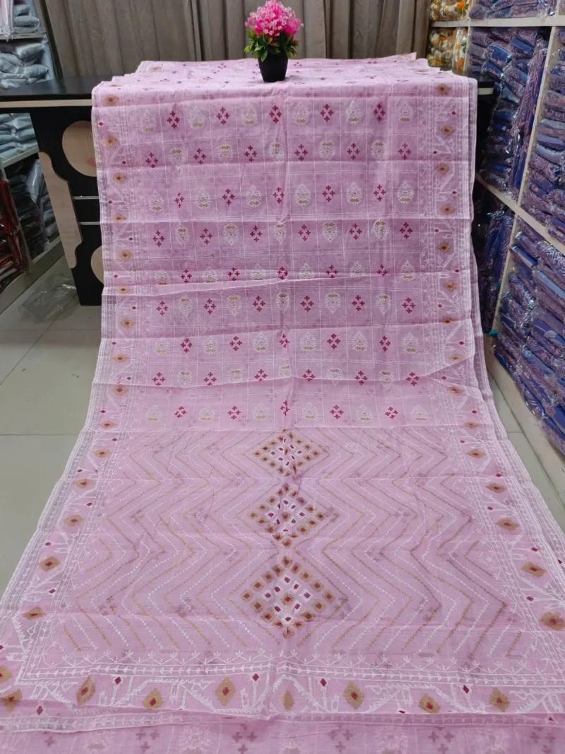 Skin Print Half Silk Saree, Saree Only, 6 Colours