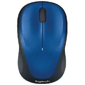 Logitech M235 Rubber sides Wireless Mouse, Blue Color