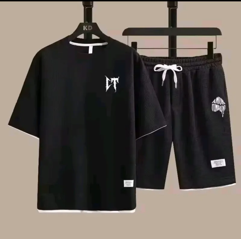 Men's Mesh T-Shirt and Short Pant Set, 170 GSM, 6 Colours