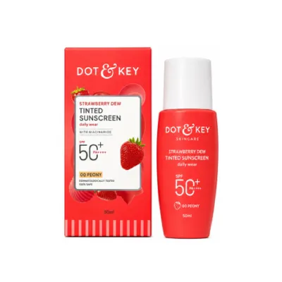 Dot & Key Strawbery Dew Tinted Sunscreen SPF50+ 00 Peony 50ml (India)