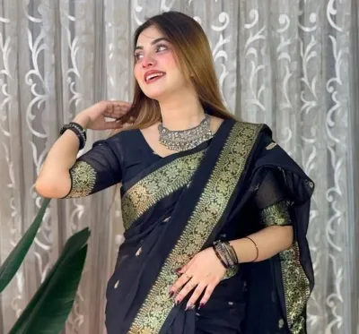 Traditional Tangail Weave Saree with Blouse Piece, 6 Colours