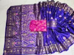 Couple Saree Panjabi Set, Silk Saree with Matching Blouse Piece