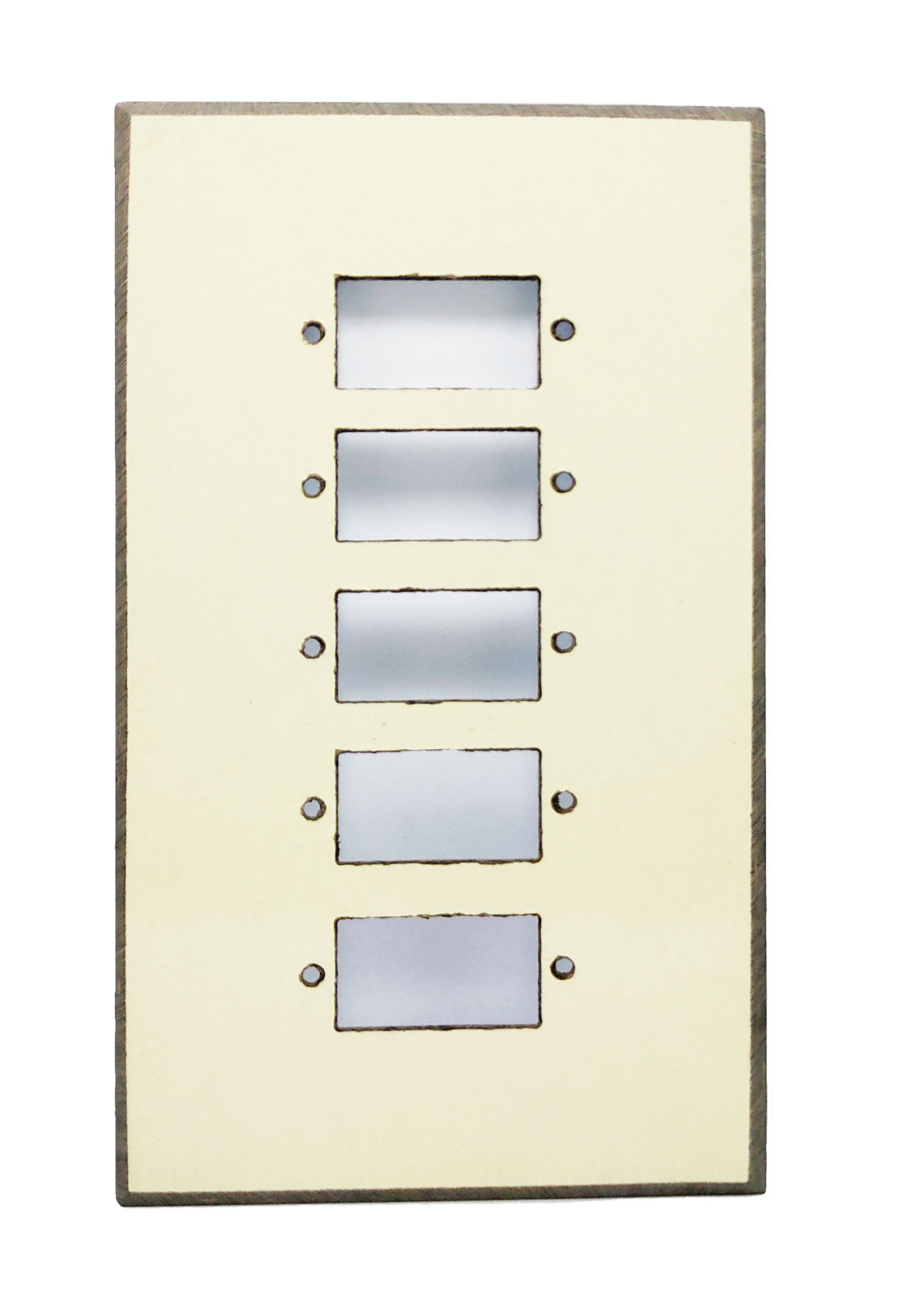 5 Hole Fiber Switch Board Off-White