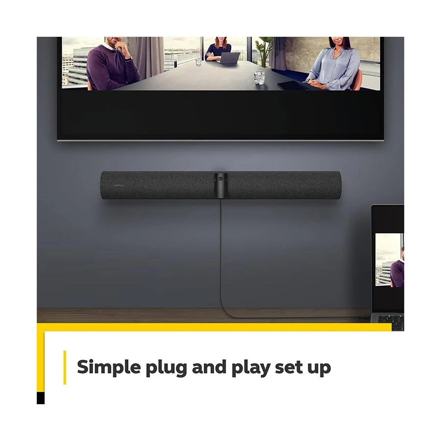 Jabra PanaCast 50 Black 180 Degree Panoramic 4K Video Bar System