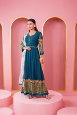 Georgette Embroidered Lehenga Party Dress, Free Size to 46, 6 Colours