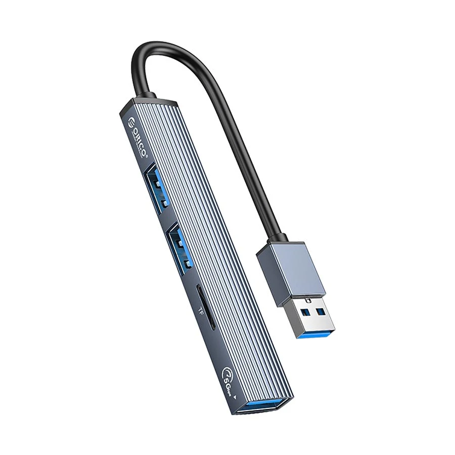 ORICO AH-A12F USB Male to Tri USB 3.0 & TF Female Gray Converter