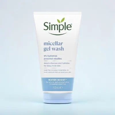 Simple Water Boost 9% Hydration Powered Micellar Gel Wash 150ml (Poland)