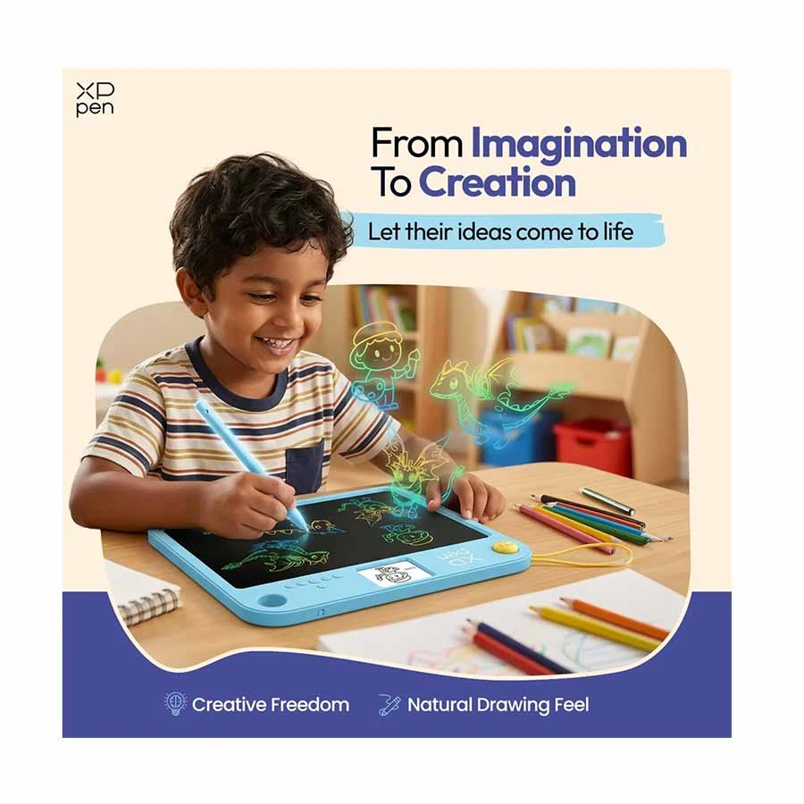 XP-Pen CH140 Blue Kids Doodle Learning Board Drawing Tablet