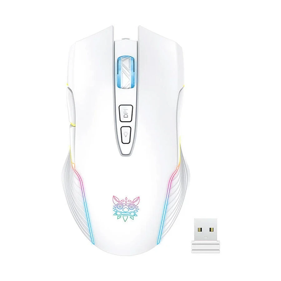 Onikuma CW905 RGB Wireless White Gaming Mouse