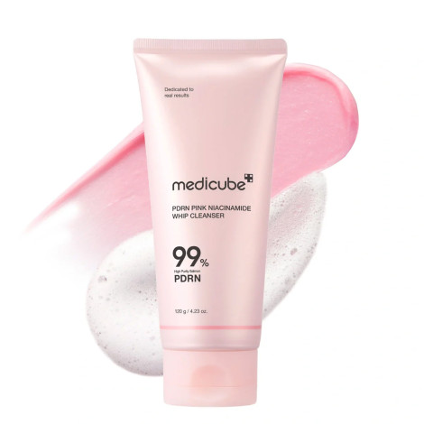 Medicube PDRN Pink Niacinamide Whip Cleanser 120g (Korea)