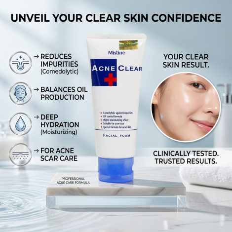 Mistine Acne Clear Facial Foam 85g (Thailand)