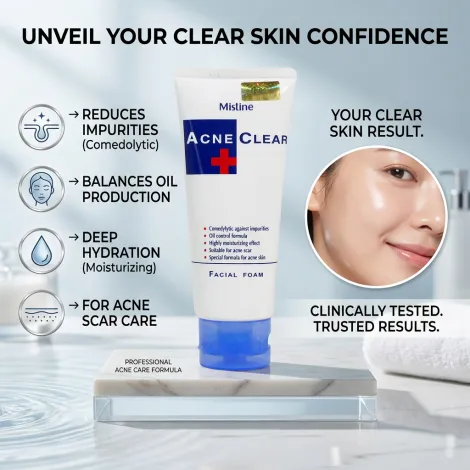 Mistine Acne Clear Facial Foam 85g (Thailand)