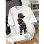 Pure Cotton DTF Print Drop Shoulder Tee for Men and Women