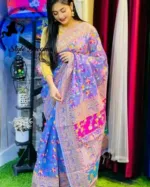12 Haath Half Silk Saree with Screen Printed Pattern