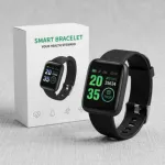 116 Plus Smart Watch Heart Rate Fitness Tracker Silicone Strap