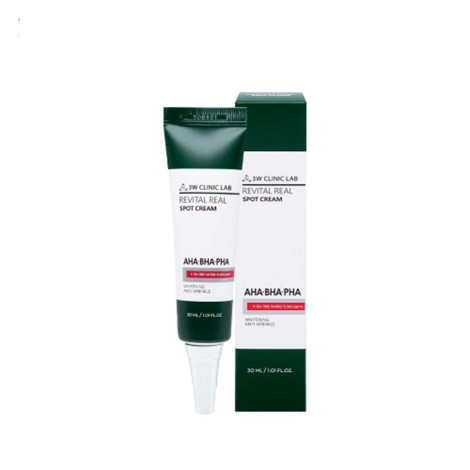 3W Clinic Lab AHA-BHA-PHA Revital Real Spot Cream 30ml (Korea)