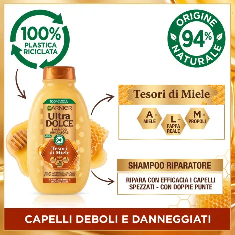 Garnier Ultra Dolce Tesori di Miele Shampoo 250ml (France)
