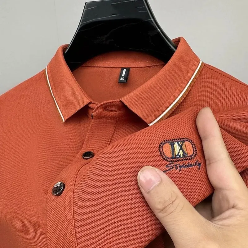 Men's Cotton Spandex Pique Polo Shirt, 220 GSM, 4 Colours