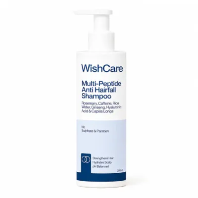 WishCare Multi-Peptide Anti Hairfall Shampoo 250ml (India)