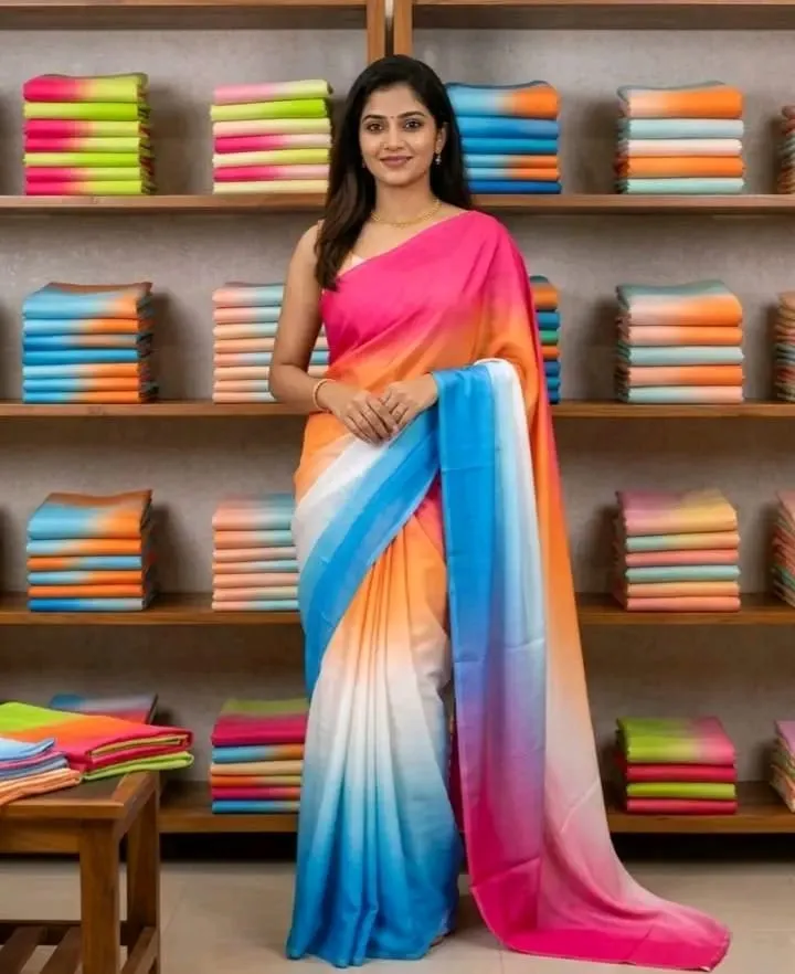 Rongdhonu Georgette Saree for Events and Special Moments