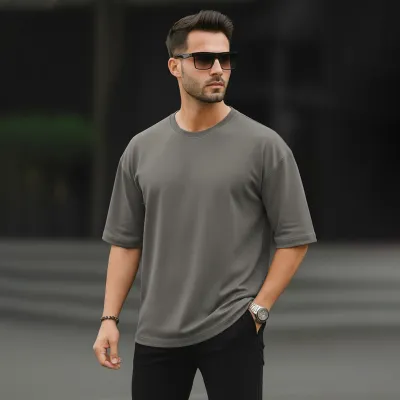 Men's Solid Drop Shoulder T-Shirt, Pure Cotton 160 GSM