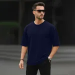 Men's Solid Drop Shoulder T-Shirt, Pure Cotton 160 GSM
