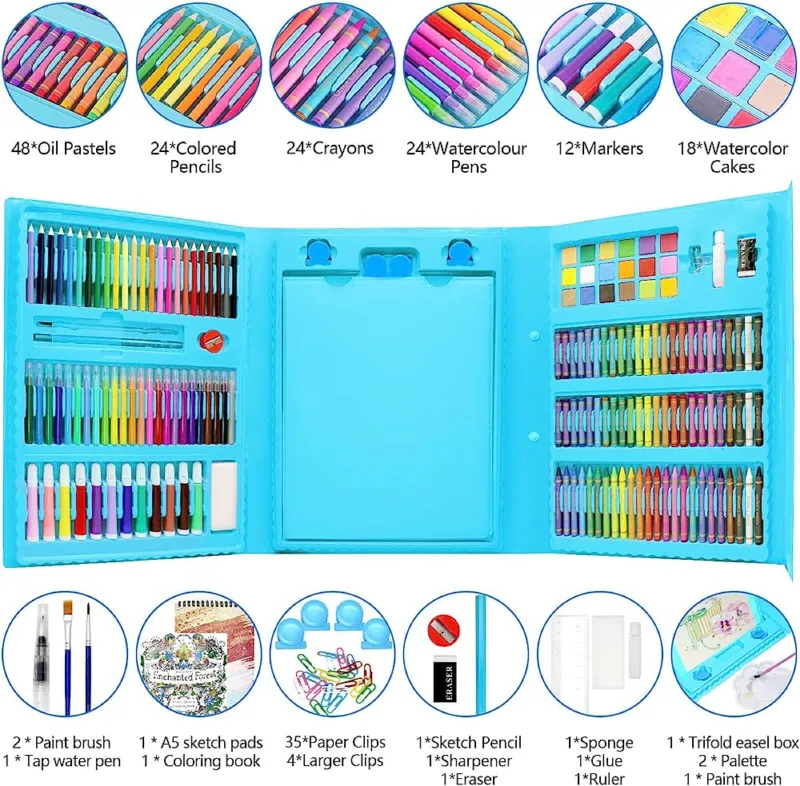 Drawing Art Set Painting For Kids Box Artist -150 Pcs